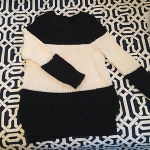 J. Crew navy/white sweater